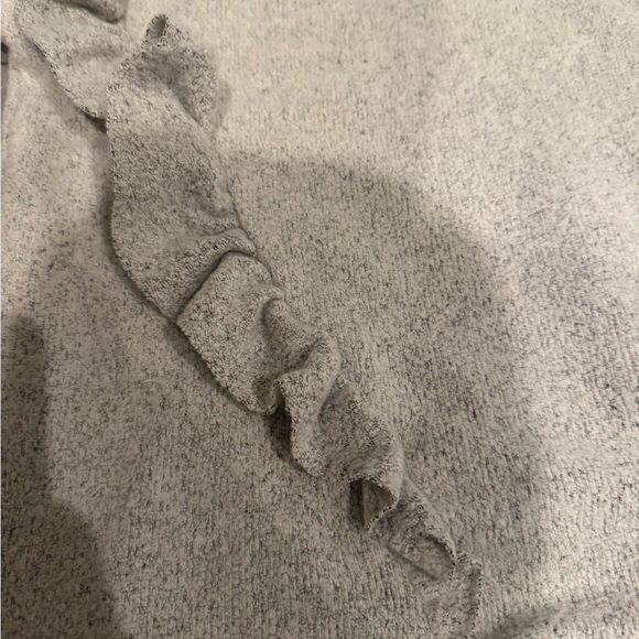 Gray Ruffle Sweater - Picture 3 of 4